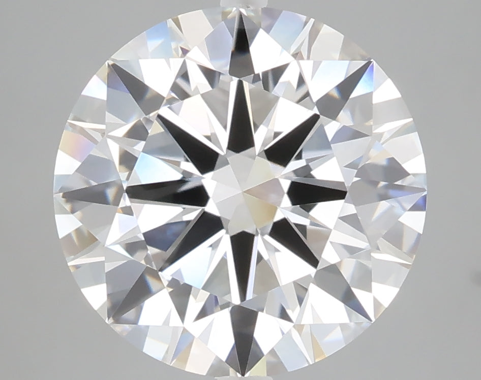 5.01 carat round lab grown diamond E color VVS2 clarity