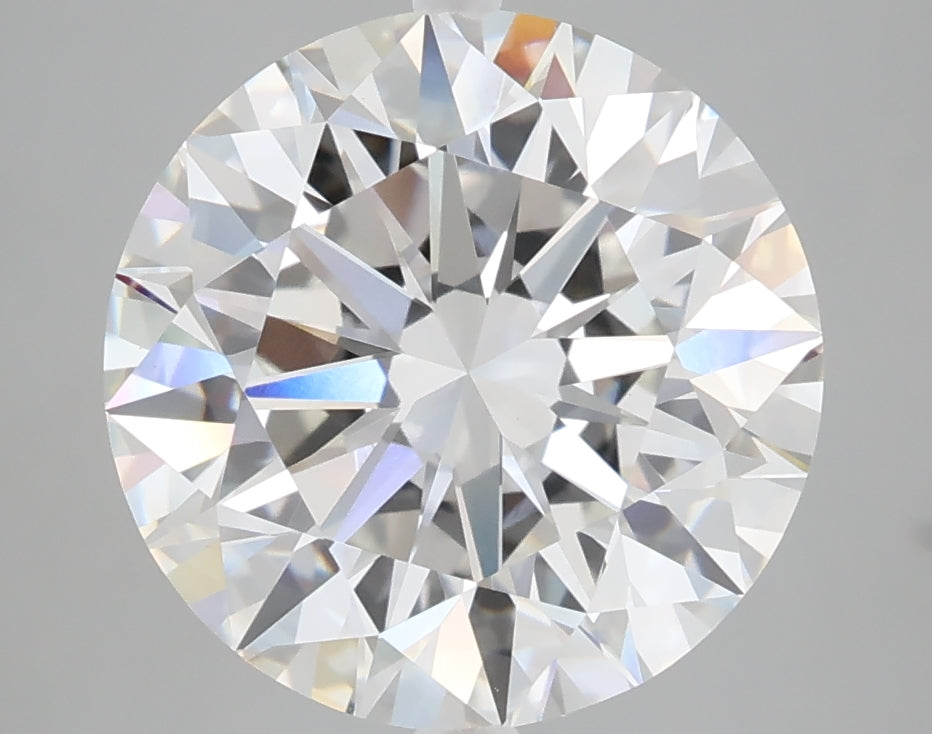 5.01 carat round lab grown diamond E color VVS2 clarity