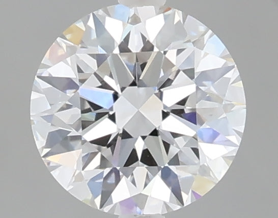 1.01 carat round lab grown diamond D color VVS2 clarity