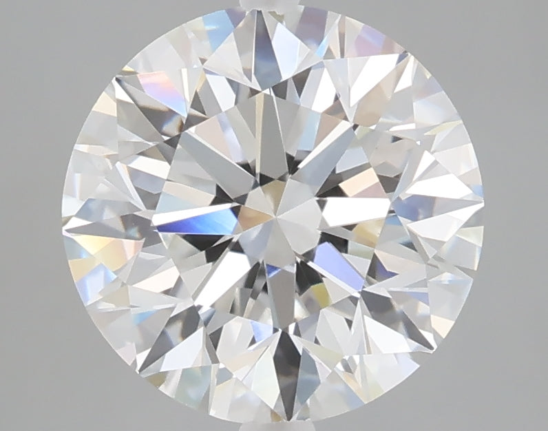 3.03 carat round lab grown diamond E color VVS2 clarity