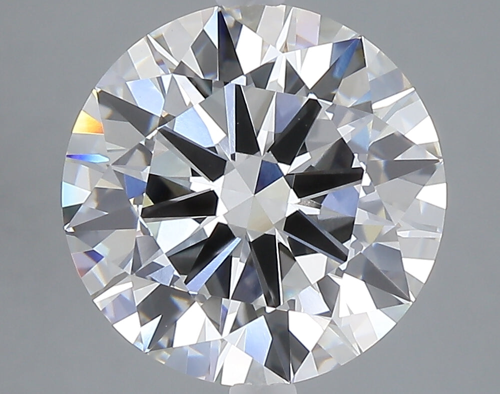 5.01 carat round lab grown diamond F color VVS2 clarity