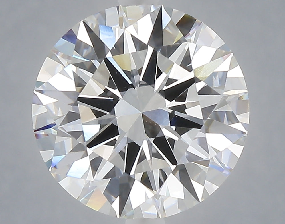 5.01 carat round lab grown diamond F color VVS2 clarity