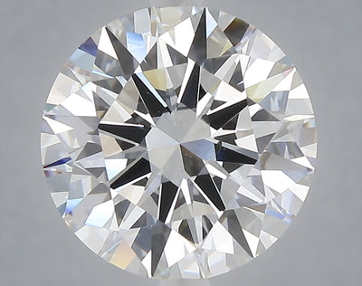 5.01 carat round lab grown diamond F color VVS2 clarity