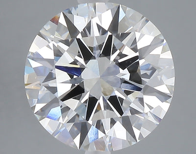 5.02 carat round lab grown diamond F color VVS2 clarity