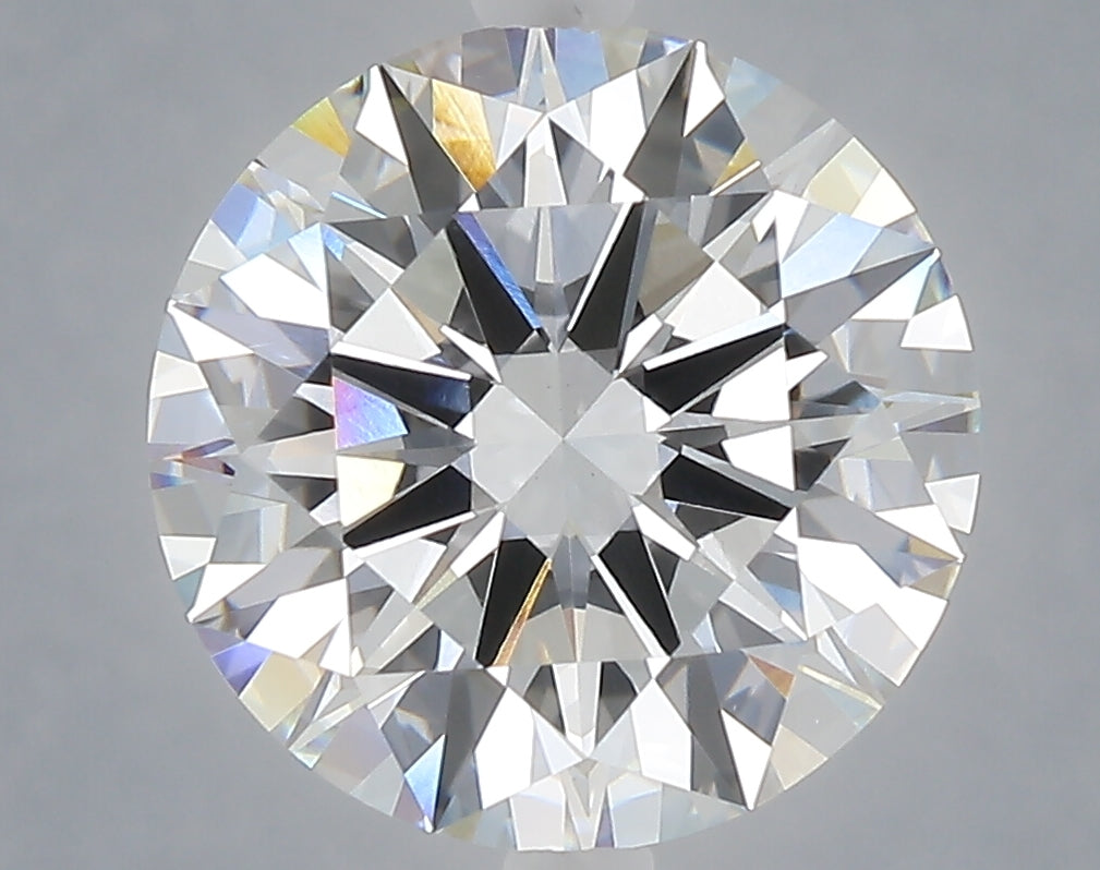 5.02 carat round lab grown diamond E color VVS2 clarity