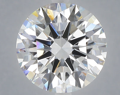5.02 carat round lab grown diamond E color VVS2 clarity
