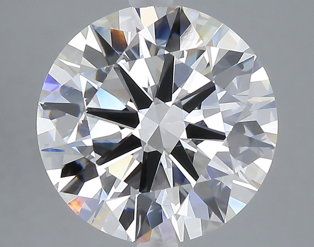 5.05 carat round lab grown diamond F color VVS2 clarity