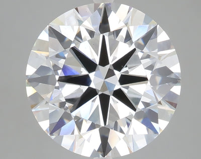 5.00 carat round lab grown diamond F color VS1 clarity