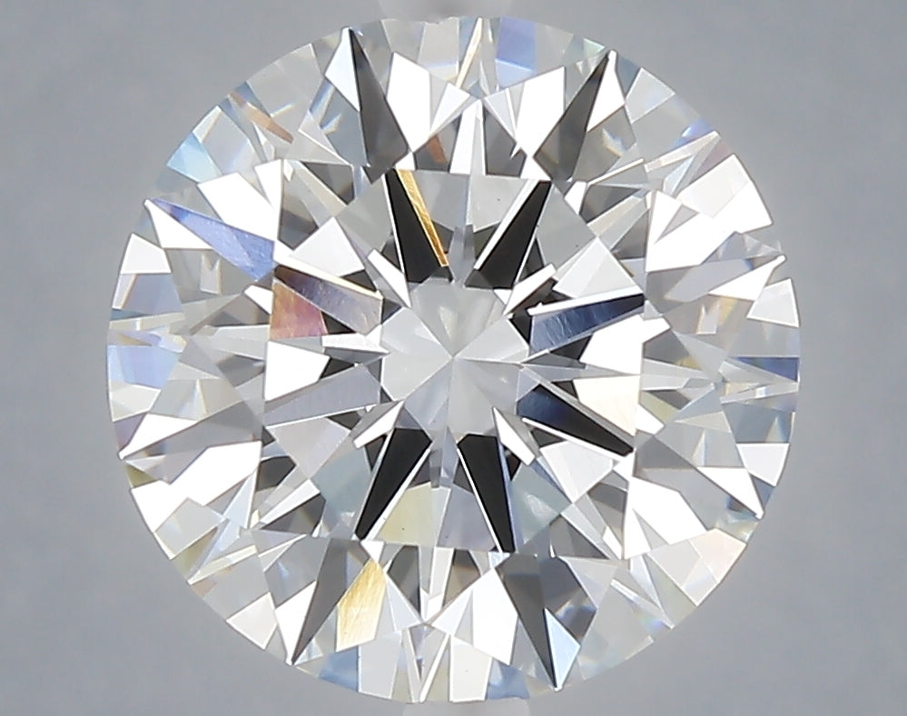 5.05 carat round lab grown diamond E color VVS2 clarity
