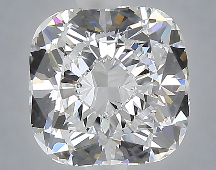 2.59 carat cushion lab grown diamond D color VVS2 clarity