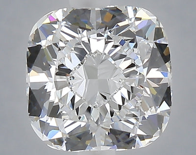 2.59 carat cushion lab grown diamond D color VVS2 clarity