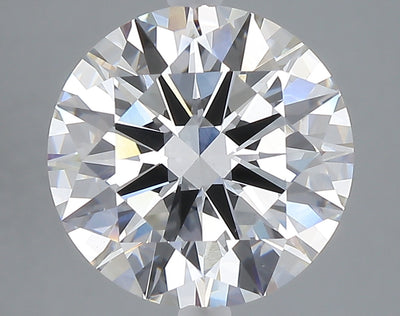 5.03 carat round lab grown diamond E color VS1 clarity