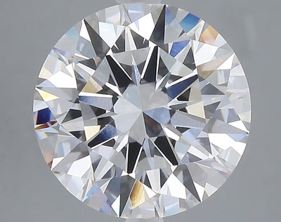 5.02 carat round lab grown diamond E color VVS2 clarity