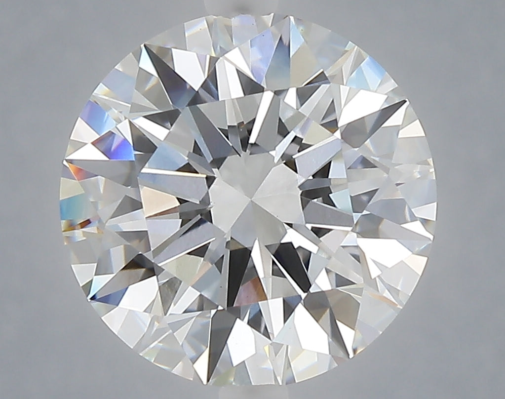 5.07 carat round lab grown diamond E color VVS2 clarity