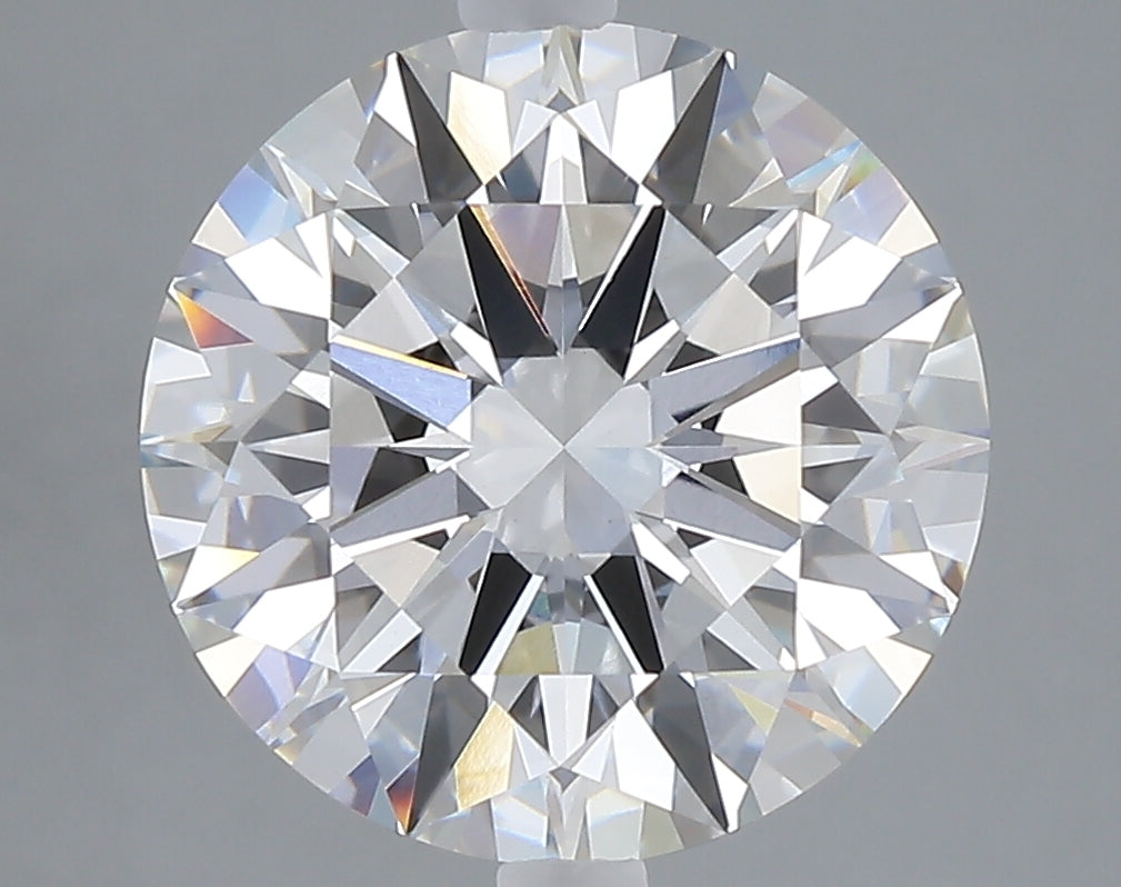 5.00 carat round lab grown diamond E color VVS2 clarity