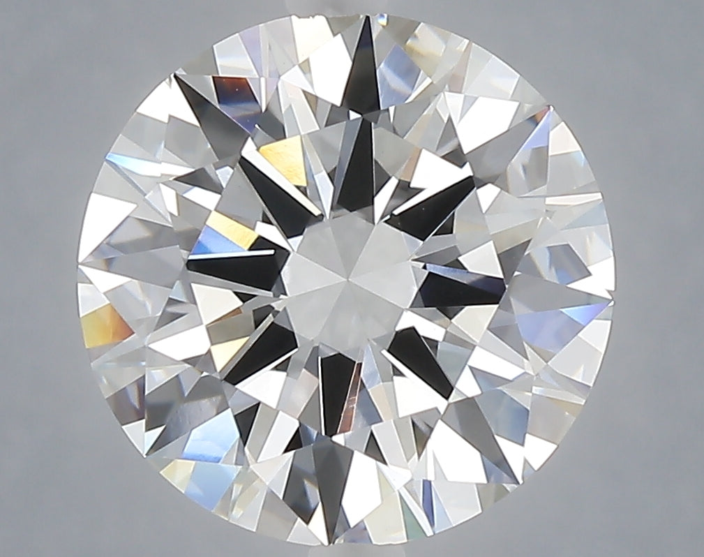 5.00 carat round lab grown diamond F color VVS2 clarity