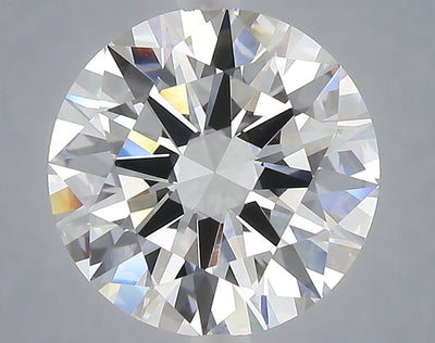 5.00 carat round lab grown diamond F color VVS2 clarity
