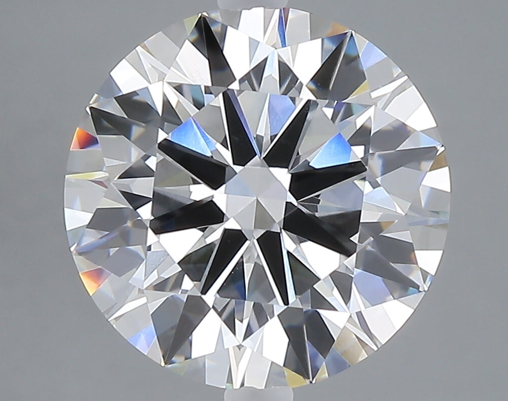 5.02 carat round lab grown diamond E color VVS2 clarity