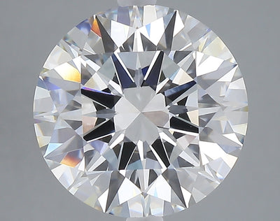 5.03 carat round lab grown diamond F color VS1 clarity
