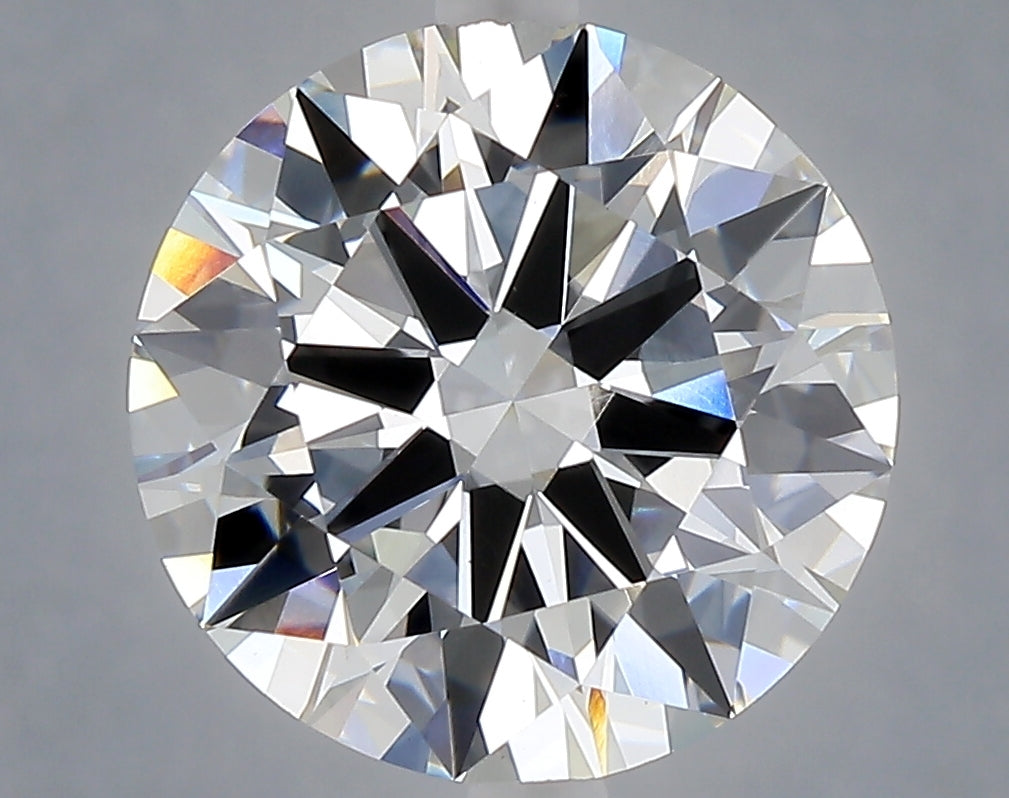 5.00 carat round lab grown diamond F color VVS2 clarity