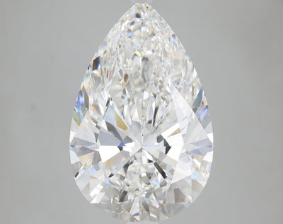 10.03 carat pear lab grown diamond E color VS1 clarity