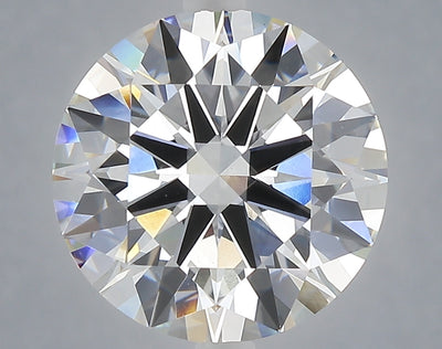 5.02 carat round lab grown diamond F color VVS2 clarity