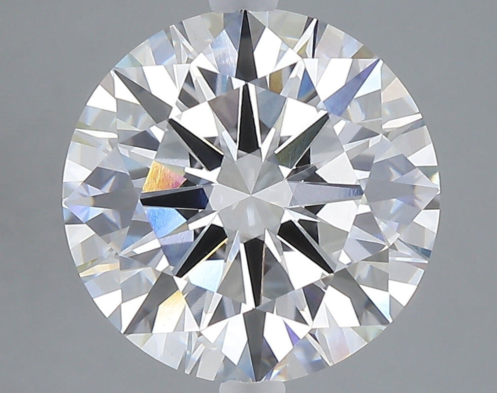 5.04 carat round lab grown diamond E color VVS2 clarity