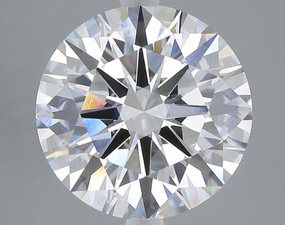 5.04 carat round lab grown diamond E color VVS2 clarity