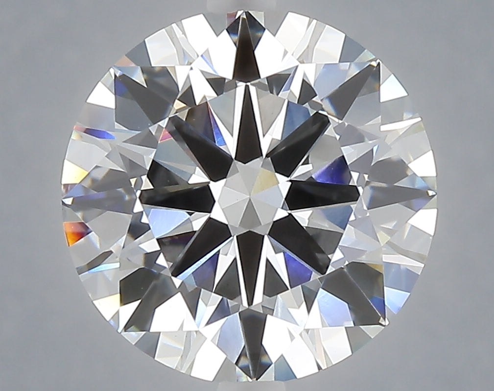 5.01 carat round lab grown diamond F color VVS2 clarity