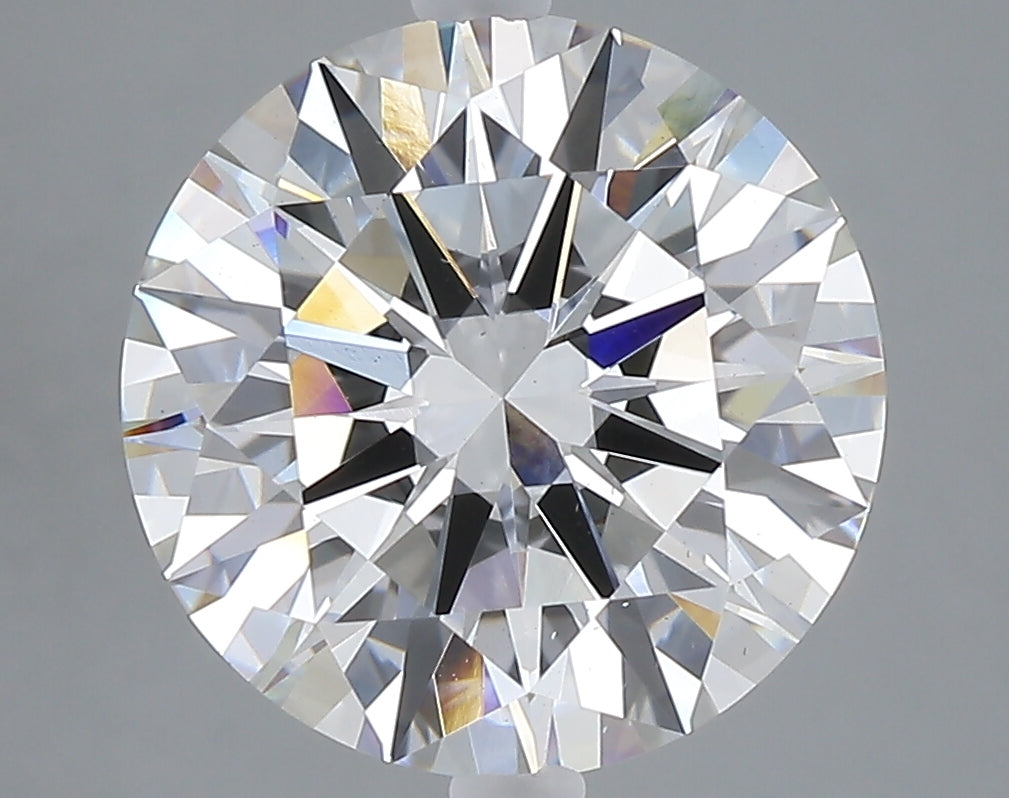 5.01 carat round lab grown diamond F color VS2 clarity