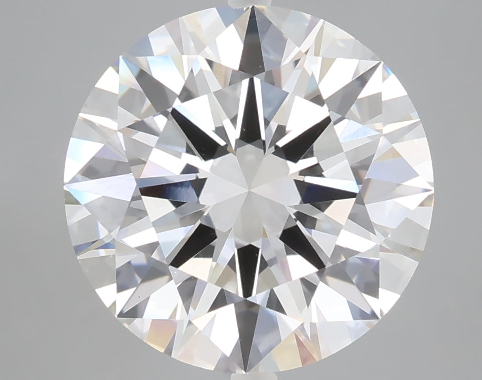 5.01 carat round lab grown diamond E color VVS2 clarity