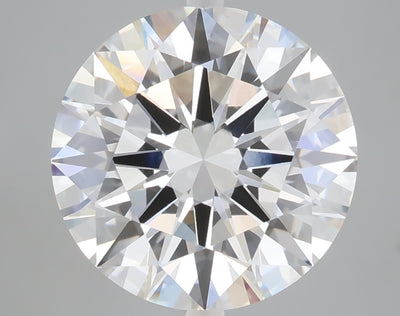 5.03 carat round lab grown diamond E color VVS2 clarity