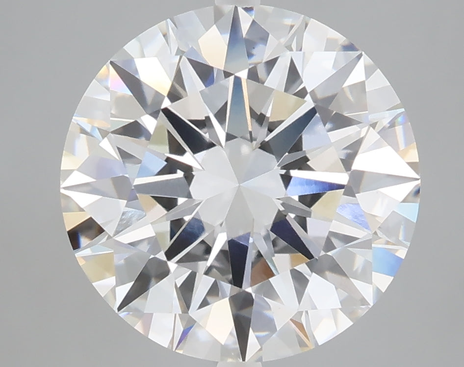 5.05 carat round lab grown diamond E color VVS2 clarity