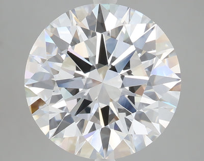 5.05 carat round lab grown diamond F color VVS2 clarity