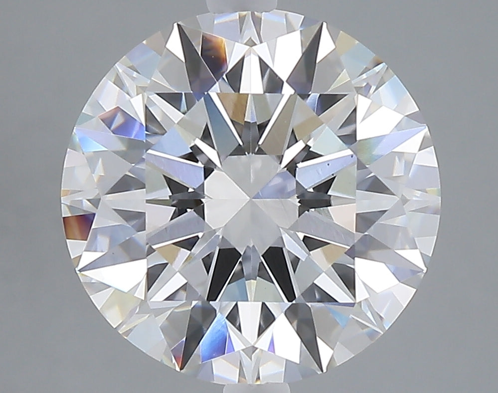 5.01 carat round lab grown diamond E color VVS2 clarity