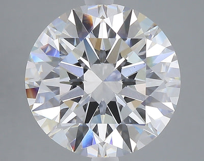 5.01 carat round lab grown diamond E color VVS2 clarity