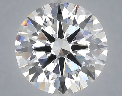 5.06 carat round lab grown diamond E color VS1 clarity