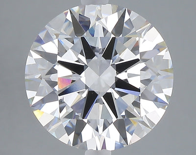 5.01 carat round lab grown diamond E color VVS2 clarity