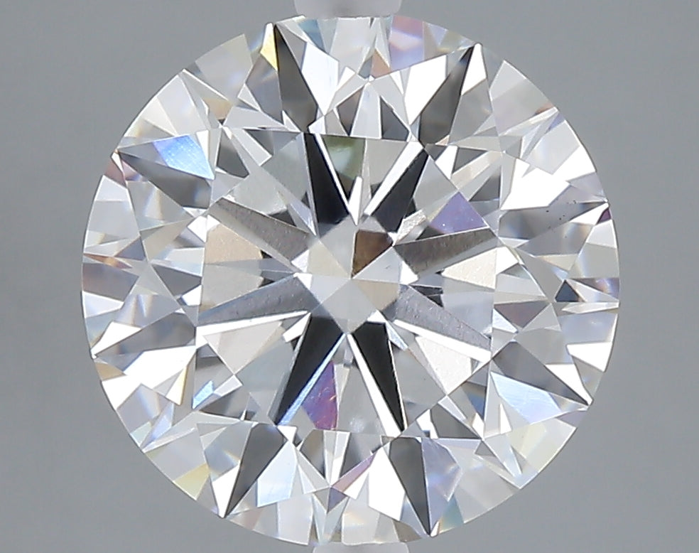 5.01 carat round lab grown diamond F color VVS2 clarity