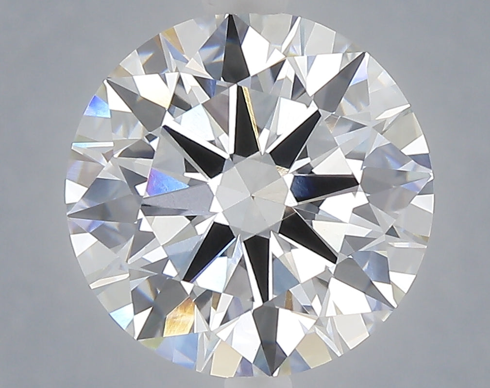 5.00 carat round lab grown diamond E color VVS2 clarity
