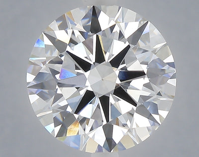 5.00 carat round lab grown diamond E color VVS2 clarity