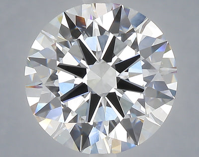 5.01 carat round lab grown diamond F color VVS2 clarity