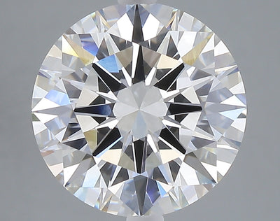 5.03 carat round lab grown diamond F color VVS2 clarity
