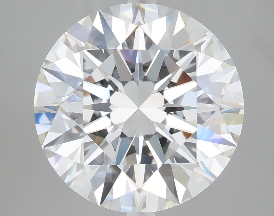 5.01 carat round lab grown diamond F color VVS2 clarity