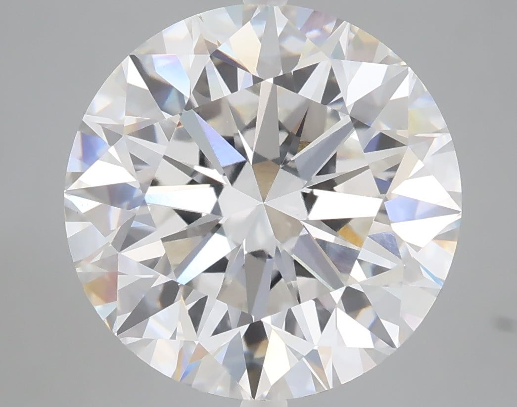 7.04 carat round lab grown diamond E color VVS2 clarity