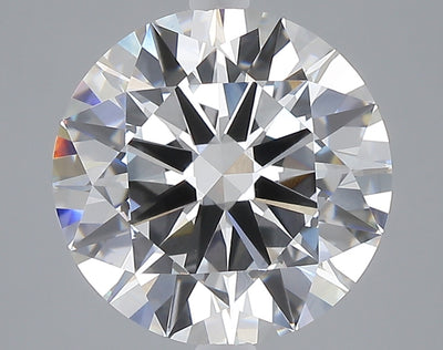 5.01 carat round lab grown diamond E color VVS2 clarity
