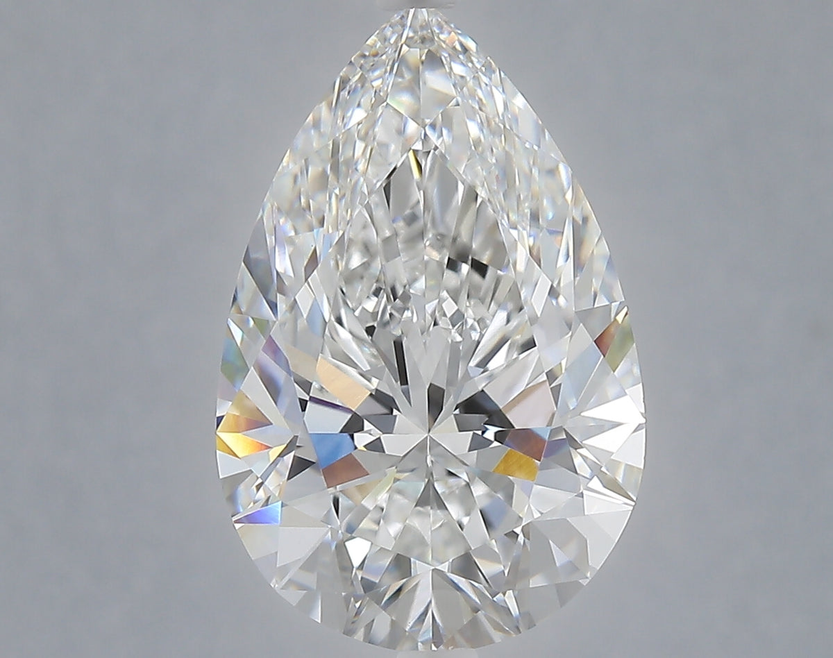 6.26 carat pear lab grown diamond E color VVS2 clarity