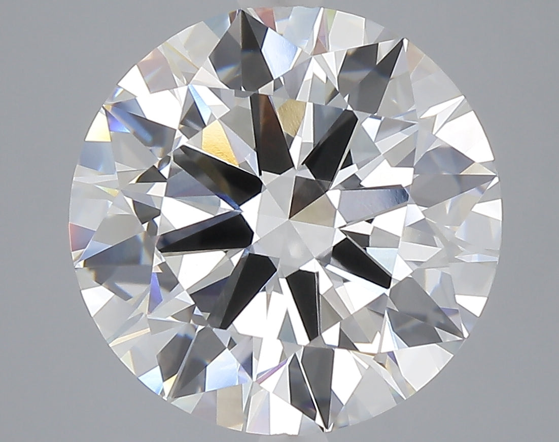 7.02 carat round lab grown diamond F color VVS2 clarity