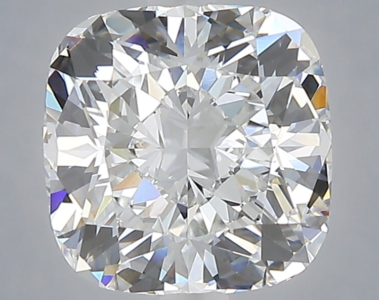 3.08 carat cushion lab grown diamond E color VS1 clarity