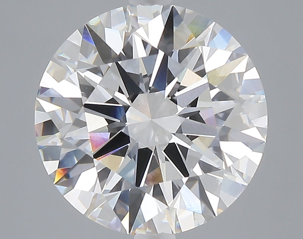 5.05 carat round lab grown diamond E color VVS2 clarity
